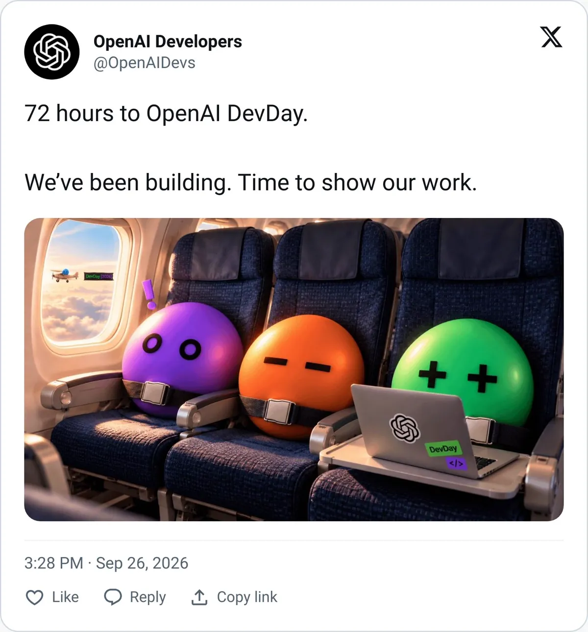 OpenAI Developers tweet teasing DevDay